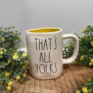 Cream Mug with Yellow Interior - That's All Yolks